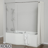 Набор ванн "Comfort Plus" тм KOLO с стеклянными и мягкими шторками