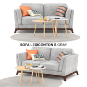 Sofa Lexiconton S GRAY 2-seater