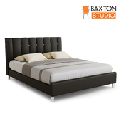 Baxton Studio, Vino Black Modern Bed