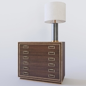 Benedict Map Chest Cliff Table Lamp