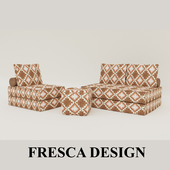 Set FrescaDesign ottoman, recliner, sofa