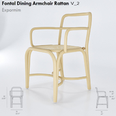 Fontal dining armchair rattan v2