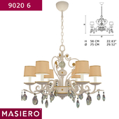 Masiero 9020 6 chandelier