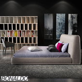 Bonaldo Amos alto bed
