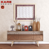 Kare Heaven + Earth cabinet with decor