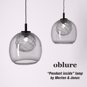 "Pendant inside" lamp by Morten & Jonas. Oblure
