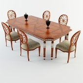 Francesco molon dining table and chair