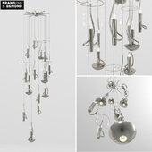 Floating Candles Chandelier With Crystal