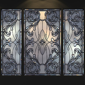 A set of stained glass.