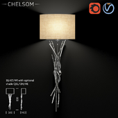 Chelsom Silver Sculpture SS 67 W1 wall lamp