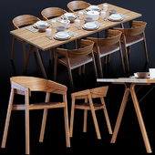 Cover chair , Split table , Muuto Design