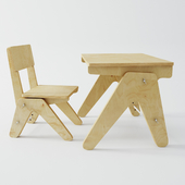 Children's table and chair set