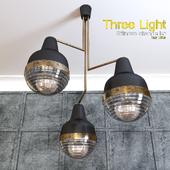 Three light stilnovo chandelier