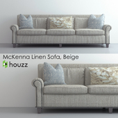 Houzz McKenna Linen Sofa