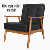 Wyatt vegan leather armchair