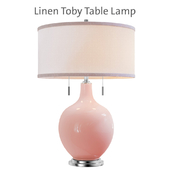 Linen Toby Floor Lamp