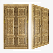 The Uzbek carved door