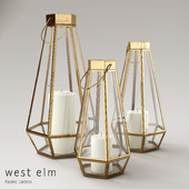 West Elm Faceted Lanterns
