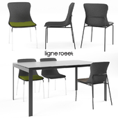 Ligne Roset Ettoriano chair | Allungabile table