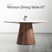 Winston Dining Table Sandro Veneer 63"