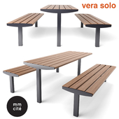 Table and bench mmcite VERA SOLO