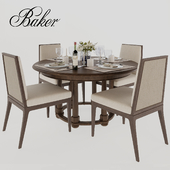 Baker Morris round dining table and Carmel chair