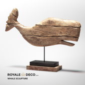 Royale Deco Whale Sculpture