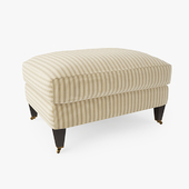 Crate and Barrel Essex Ottoman with Casters