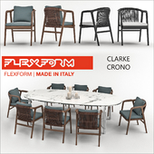 FLEXFORM table CLARKE chair CRONO
