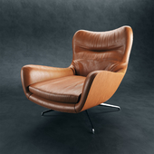 Leather chair Minotti Jensen