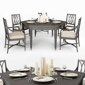 Stanley Furniture dining table and chairs
