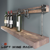 Loft wine rack