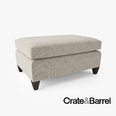 Crate and Barrel Durham Ottoman