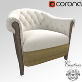Curations Limited Deconstructed Chambery Back Armchair