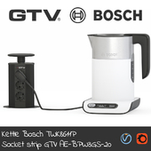 Чайник Bosch & Блок розеток GTV