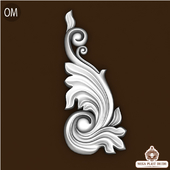 Om. Mega plast decor Bas-relief