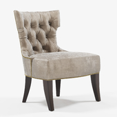 Baker TUFTED BACK LOUNGE CHAIR