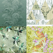 Wall&deco - Contemporary Wallpaper Pack 7