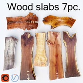 Wood Slab | Деревянный слэб 7шт