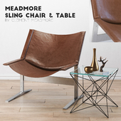 Meadmore Sling Chair & Coffee Table