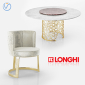 Longhi "MANFRED" table and "CLOE" chair