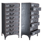 Iron chest of drawers - Andre Iron Cabinet