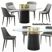 Gallotti&Radice Jackie chair | Haumea-T table