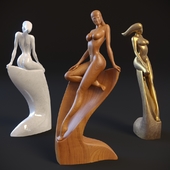 Скульптура обнаженной женщины "Нимфа"