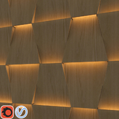 3d wall panel with indirect light