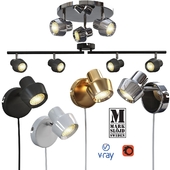 Потолочные и настенный светильники от компании MARKSLOJD, Швеция, модель URN.