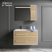 Aqwella bathroom suite with Newform decor