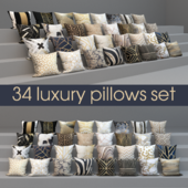 Set of luxury 34 pillows, set of 34 pillows