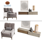 Caroti. Кресло, модульная мебельная система и декор
