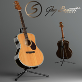 акустическая гитара Samick Greg Bennet design J-8 и стойка
